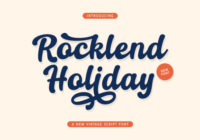 Rocklend Holiday Font - Featured Image