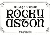 Rocky Aston Font - Featured Image