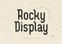 Rocky Display Font - Featured Image