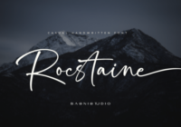Rocstaine Handwritten Font - Featured Image