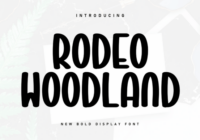 Rodeo Woodland Font - Featured Image