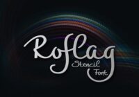 Roflag Stencil Font - Featured Image
