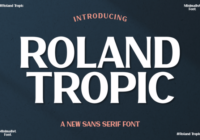 Roland Tropic Font - Featured Image