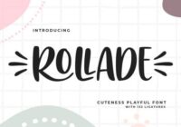 Rollade Font - Featured Image
