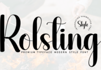 Rolsting Font - Featured Image
