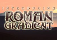 Roman Gradient Font - Featured Image