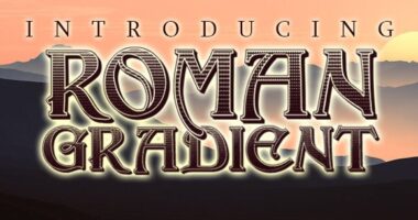 Roman Gradient Font - Featured Image