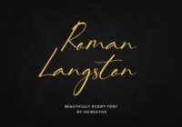 Roman Langston Font - Featured Image