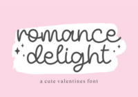 Romance Delight Font - Featured Image