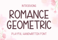 Romance Geometric Font - Featured Image