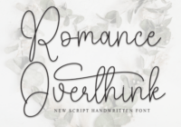 Romance Overthink Font - Featured Image