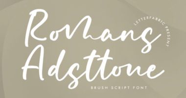 Romans Adsttone Font - Featured Image