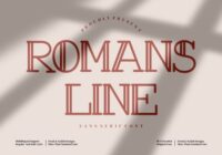 Romans Line Font - Featured Image