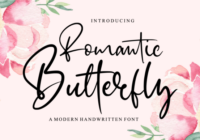 Romantic Butterfly Font - Featured Image