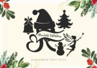 Romantic Christmas Monogram Font - Featured Image