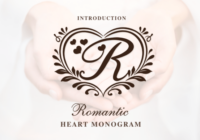 Romantic Heart Monogram Font - Featured Image
