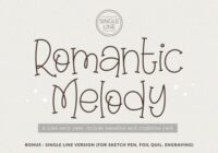 Romantic Melody Font - Featured Image