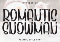 Romantic Snowman Font - Featured Image