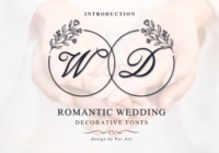 Romantic Wedding Monogram Font - Featured Image