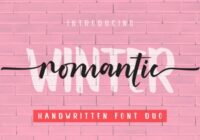 Romantic Winter Font - Featured Image