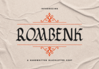 Rombenk Font - Featured Image
