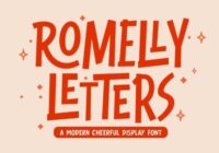 Romelly Letters Font - Featured Image