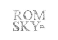 Romsky Watercolor Font - Featured Image