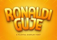 Ronaldi Guje Font - Featured Image