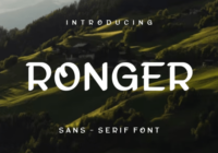 Ronger Font - Featured Image
