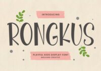 Rongkus Font - Featured Image