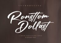 Ronsttom Dollast Font - Featured Image