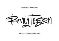 Rony Tegon Font - Featured Image