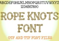 Rope Knots Font - Featured Image