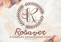 Rosaver Monogram Font - Featured Image