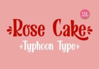 Rose Cake Font - Featured Image