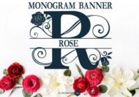Rose Monogram Banner Font - Featured Image