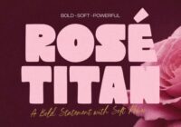Rose Titan Font - Featured Image