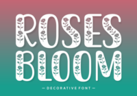 Roses Bloom Font - Featured Image