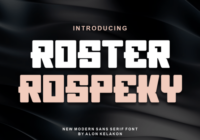 Roster Rospeky Font - Featured Image
