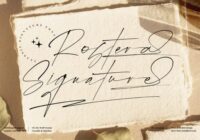 Rostera Signature Font - Featured Image