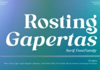 Rosting Gapertas Font - Featured Image