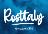 Rosttaly Font - Featured Image