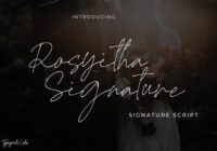 Rosyitha Signature Font - Featured Image