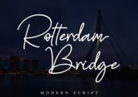 Rotterdam Bridge Font - Featured Image