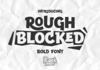 Rough Blocked Font - Featured Image