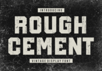 Rough Cement Font - Featured Image