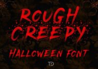 Rough Creepy Font - Featured Image