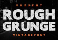 Rough Grunge Font - Featured Image