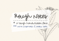 Rough Notes Font - Featured Image
