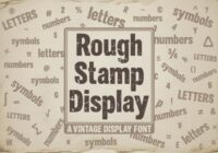 Rough Stamp Display Font - Featured Image